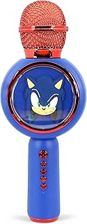 OTL Technologies Microphone karaoké Sonic The Hedgehog avec Haut-Parleur sans Fil et lumières LED